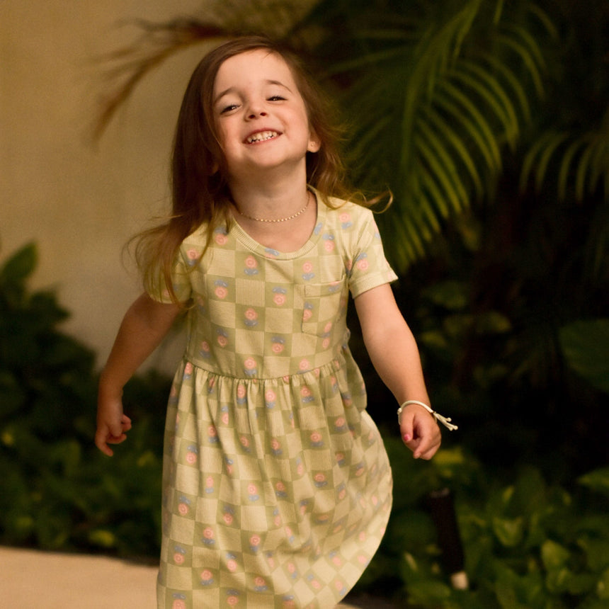 Robe Carreaux Floral 2-8ans-Camp by Birdz-NAS-CLSPKG683-GF-CLÉMENT