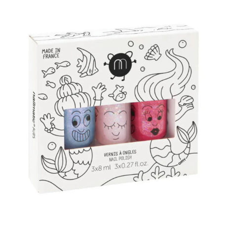 Ensemble (3) Vernis Ongles - Sirène-Nailmatic-NMT-303MERMAID-CLÉMENT