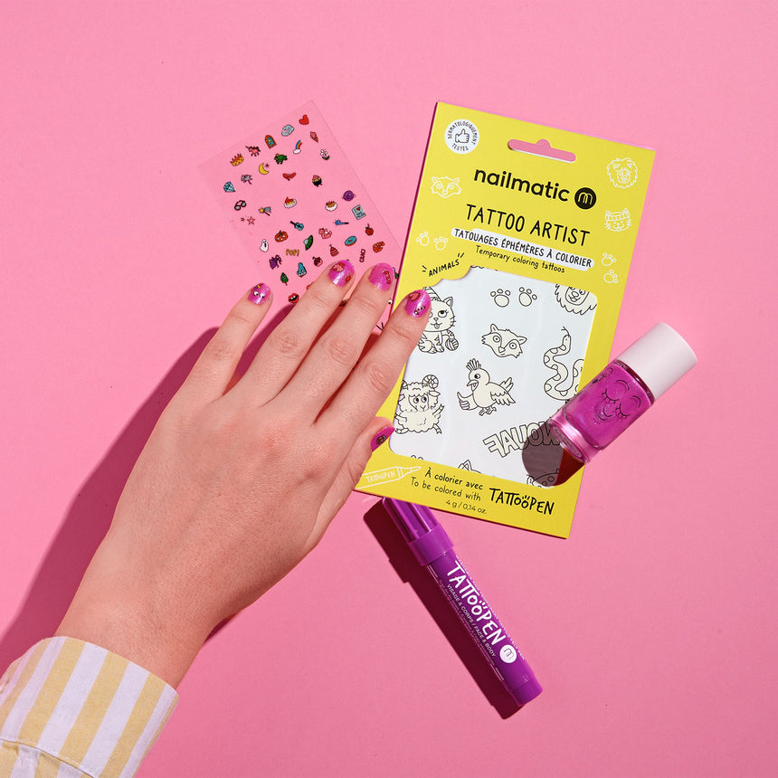 Coffret Artiste Ongles/tatous-Nailmatic-NMT-COFFA-CLÉMENT