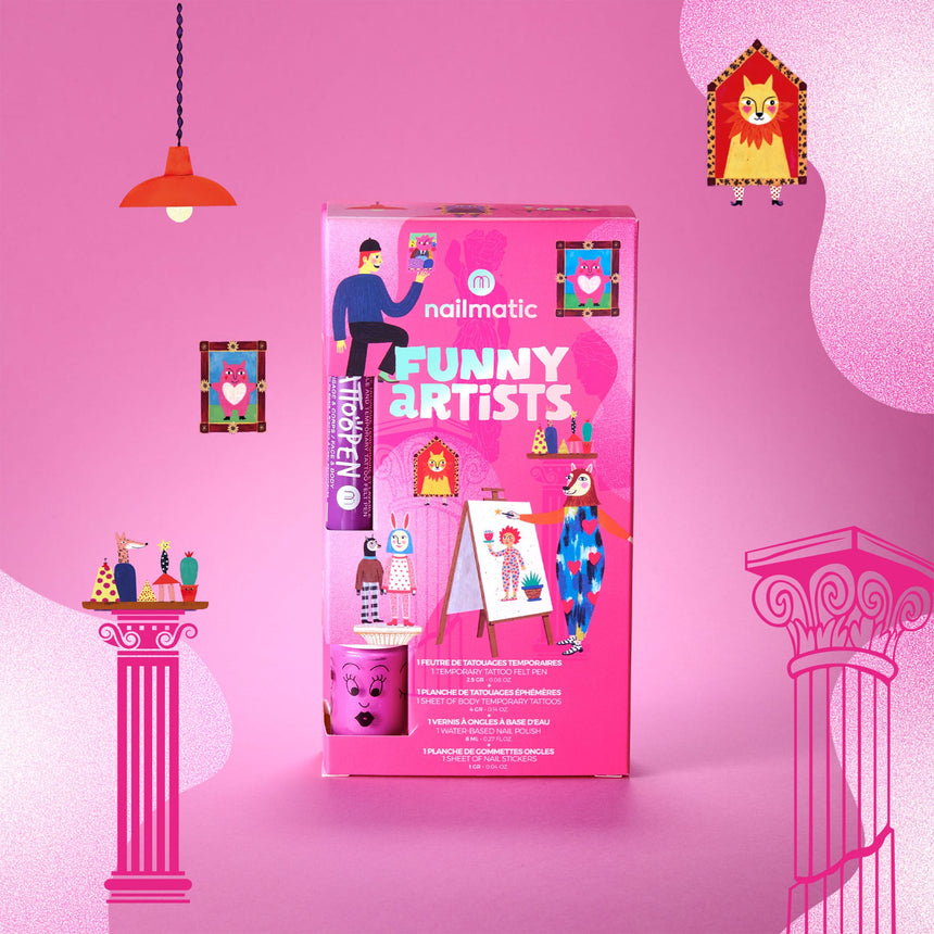 Coffret Artiste Ongles/tatous-Nailmatic-NMT-COFFA-CLÉMENT