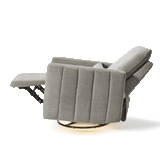 Dorian Swivel Glider and Power Recliner with Night Light - Ash
