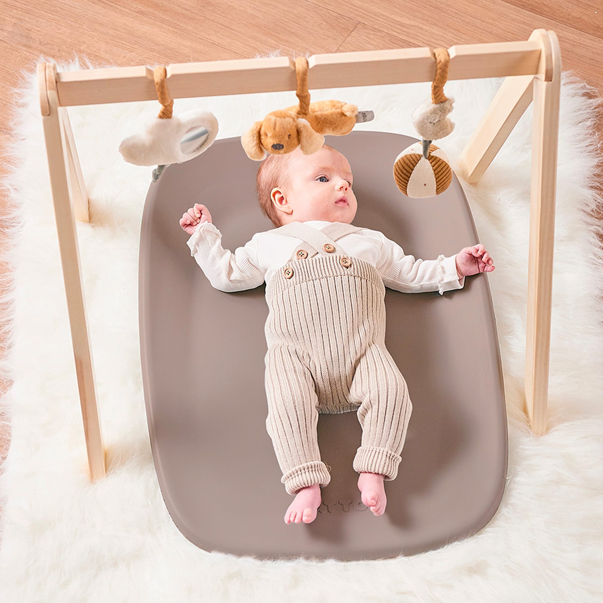 Matelas à Langer Softy - Taupe - Nattou – CLÉMENT