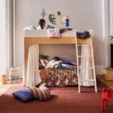 Lit Superposé Double Perch- Naturel/ Blanc-Oeuf-OEU-2PFBB01-CLÉMENT