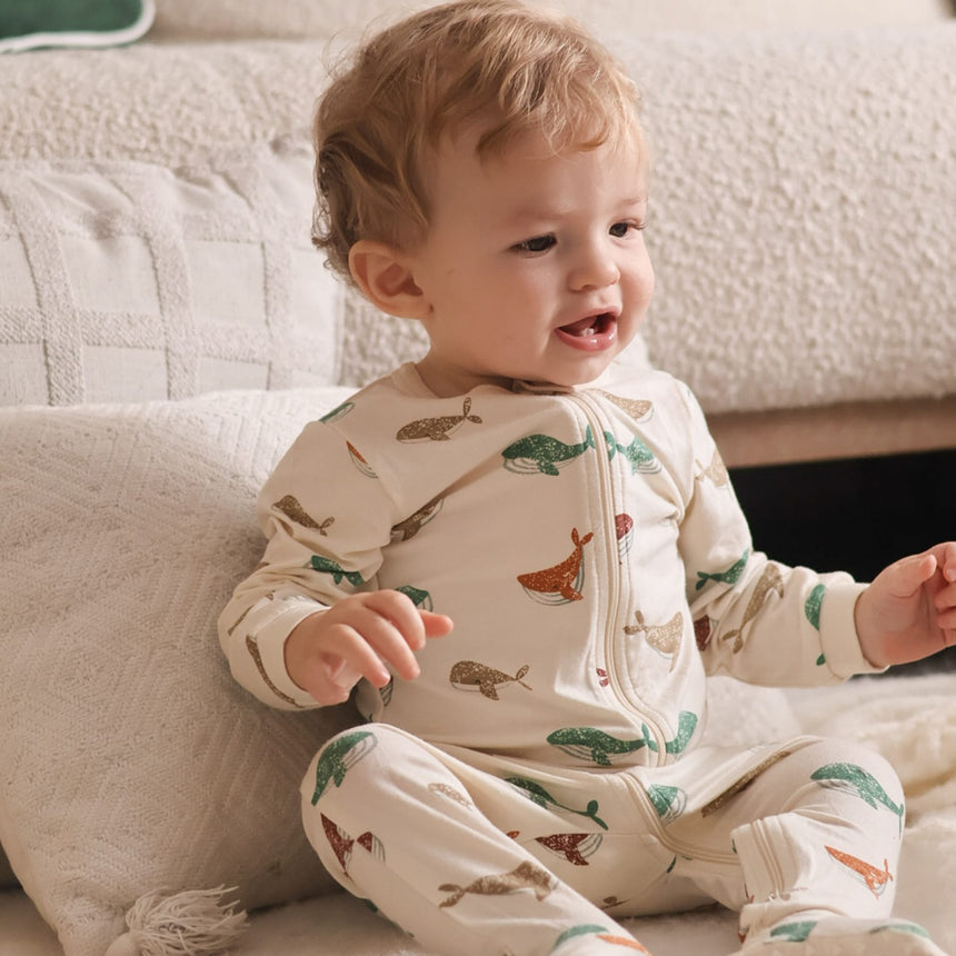 Pyjama Modal Baleines 0-30mois