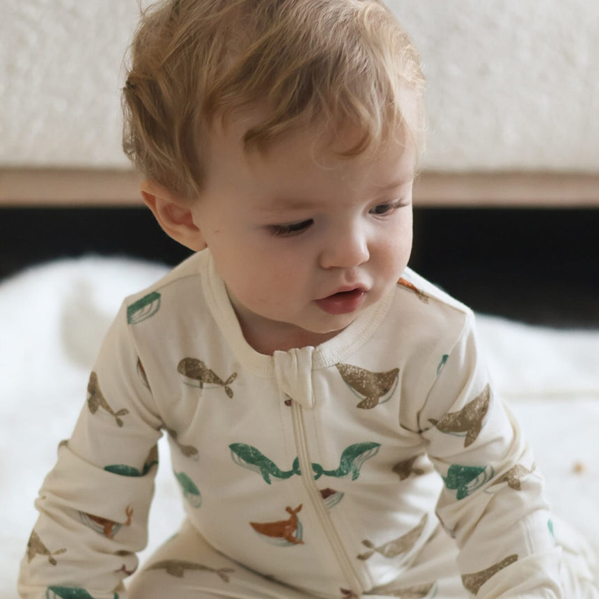 Pyjama Modal Baleines 0-30mois