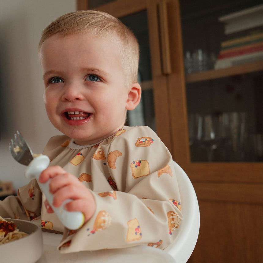 Bavoir Manches Longues Déjeuner 0-36mois-Origami-ORG-BAV00068-CLÉMENT