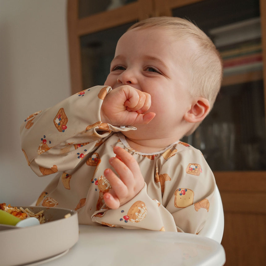 Bavoir Manches Longues Déjeuner 0-36mois-Origami-ORG-BAV00068-CLÉMENT