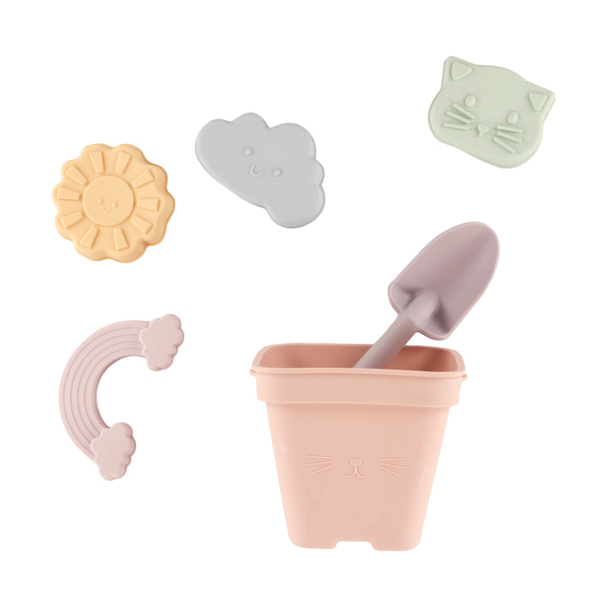 Ensemble Jouet de Plage en Silicone - Pastel-Origami Maison-ORI-W64469-CLÉMENT