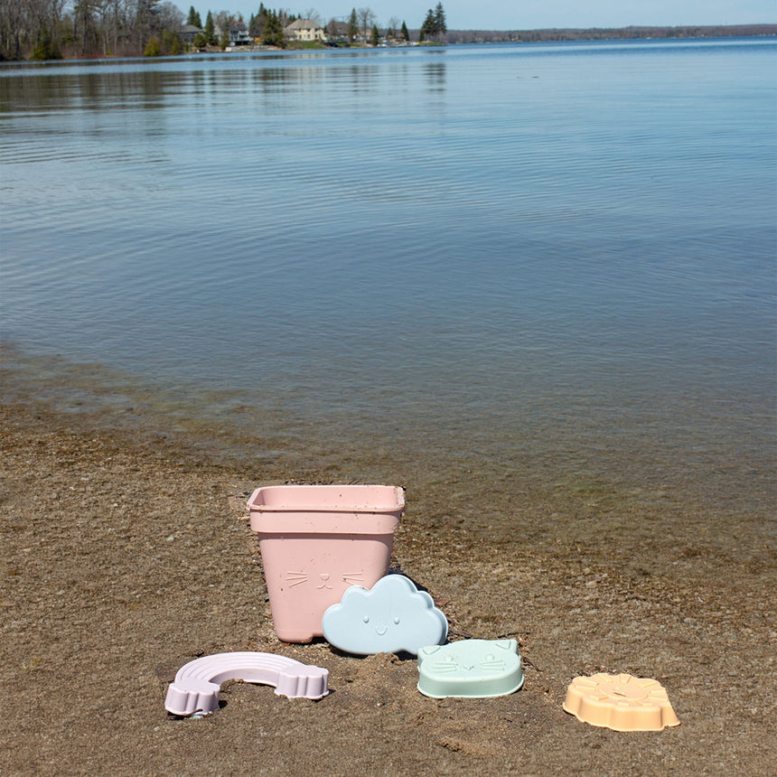 Ensemble Jouet de Plage en Silicone - Pastel-Origami Maison-ORI-W64469-CLÉMENT