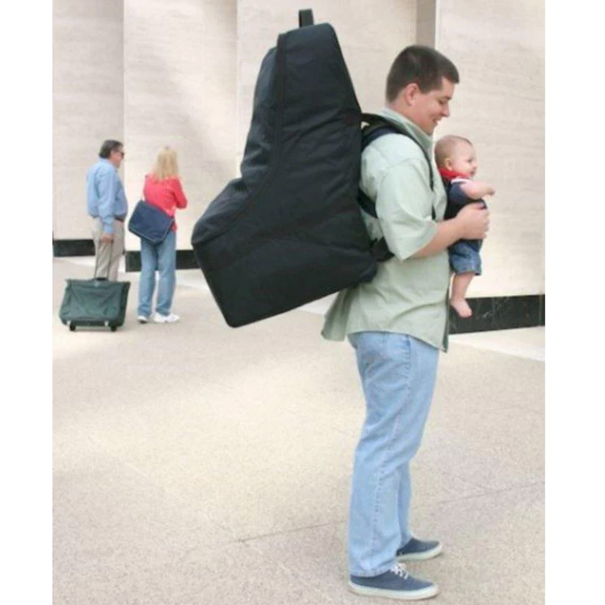 Sac De Voyage Pour Siège Auto Avec Roues - Fond Rigide, Rembourré Et Imperméable - Pour Avion, Voiture, Transport Facile Des Sièges Bébé - 13