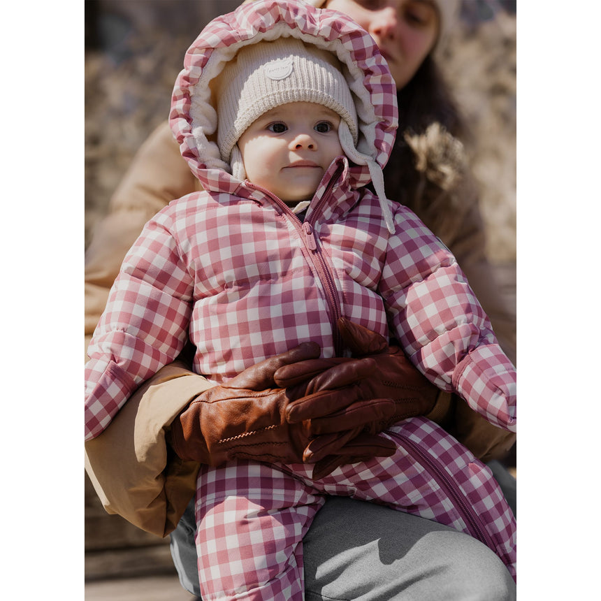 Gingham Snowsuit 3-24m