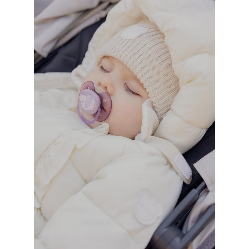 Antique White Snowsuit 3-24m
