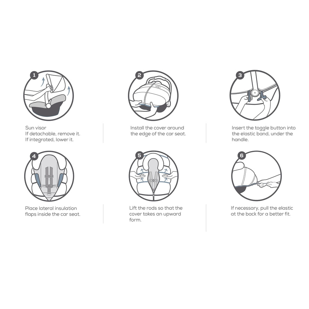 Housse de Siège d'Auto Hiver - Collection Laine - Choco