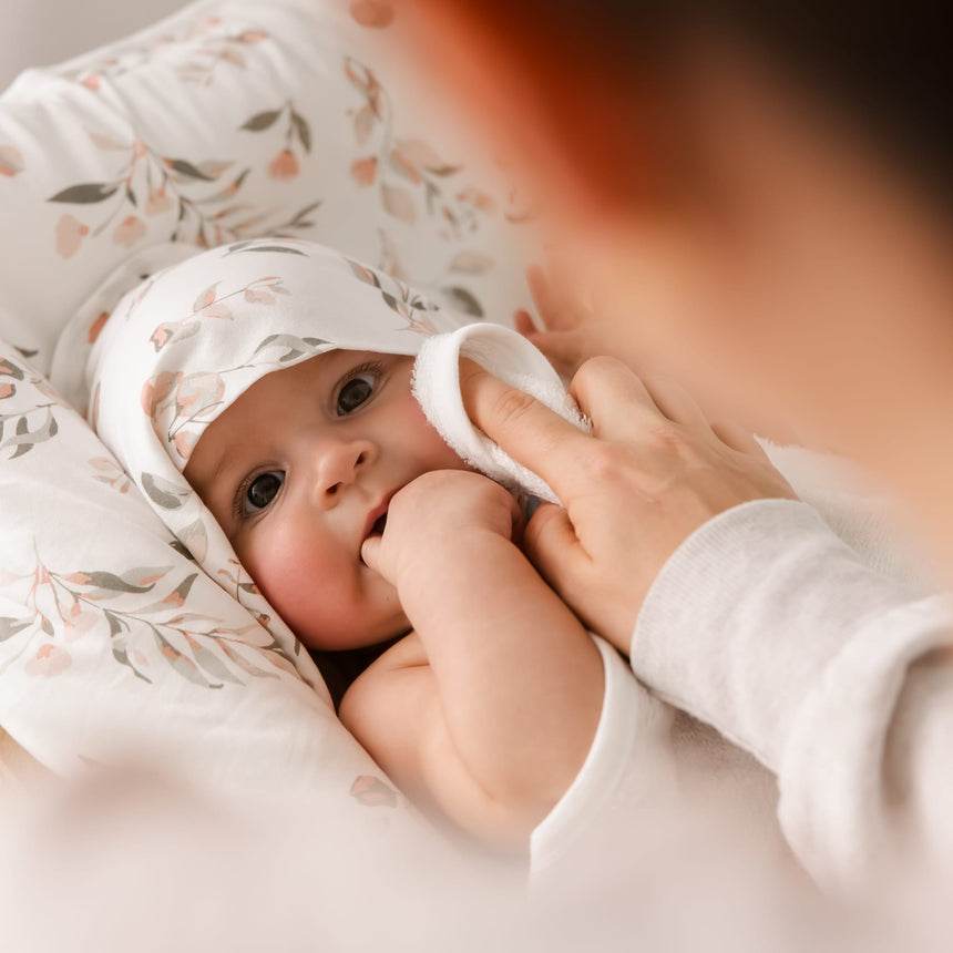 Serviette à Capuchon Bambou - Feuilles-Perlimpinpin-PER-BB3304-FE-CLÉMENT