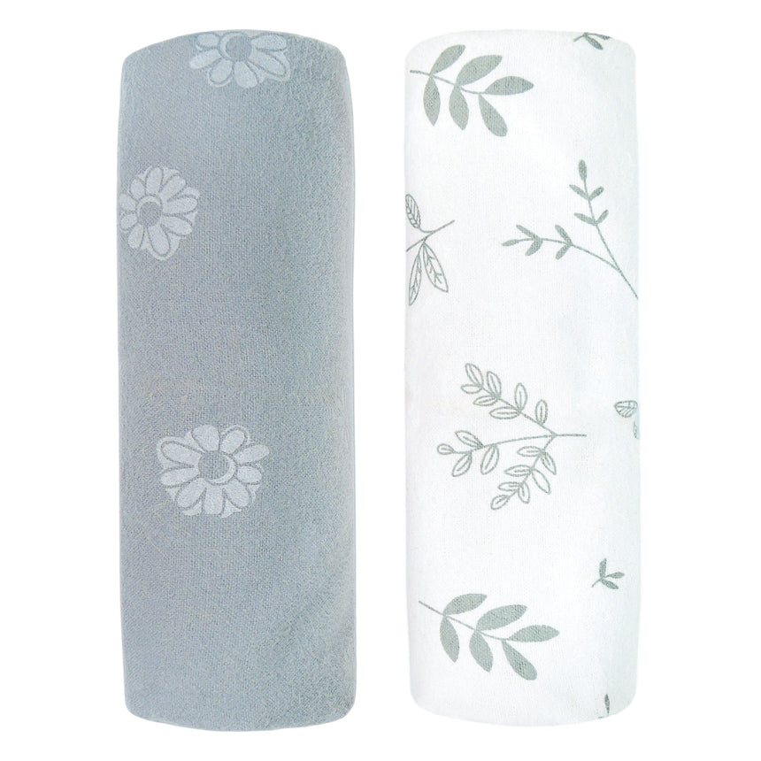 Ensemble de 2 Couvertures en Flanelle - Marguerites-Perlimpinpin-PER-FL35A-MAFE-CLÉMENT