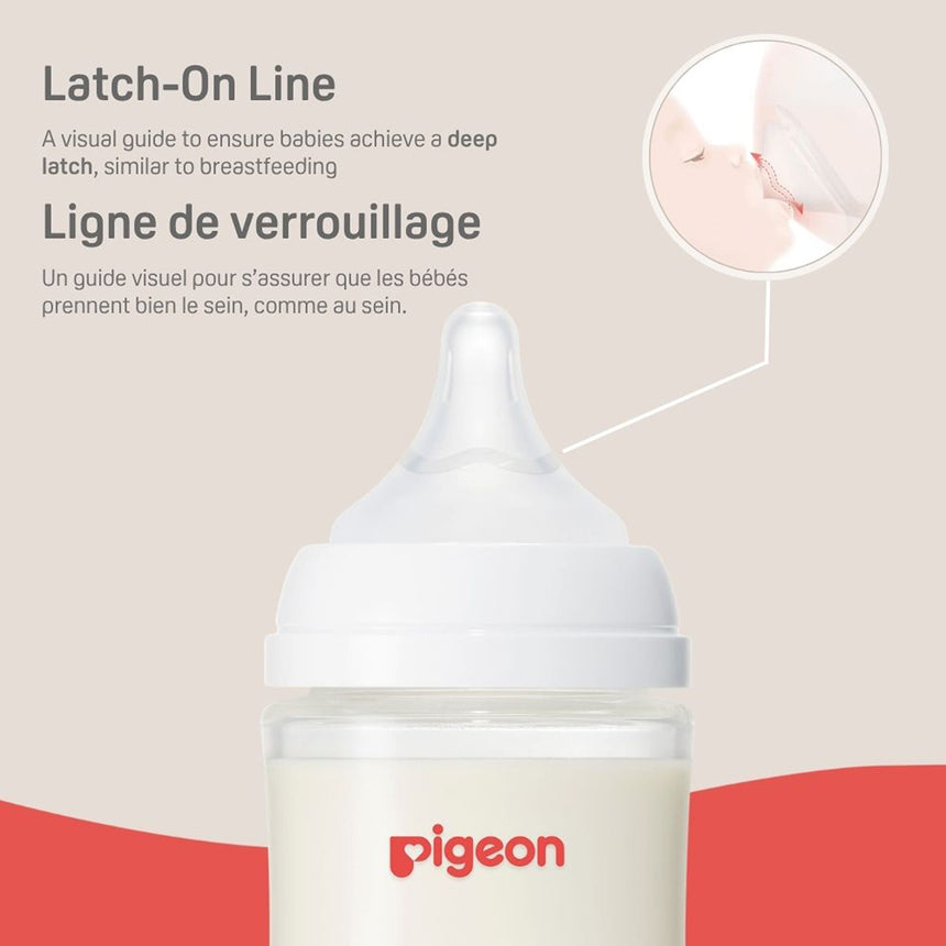 Biberons Verre (3) 8oz 3m+ M-Pigeon-PIG-PG81052-CLÉMENT