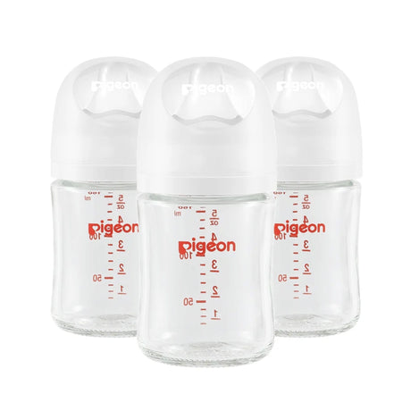 Biberons en verre 5 oz avec tétines SS 0 mois et plus - Paquet de 3-Pigeon-PIG-PG81051-CLÉMENT