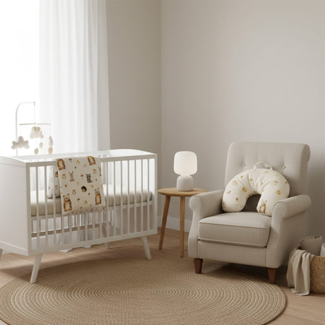 3piece Crib Bedding-dove Fores