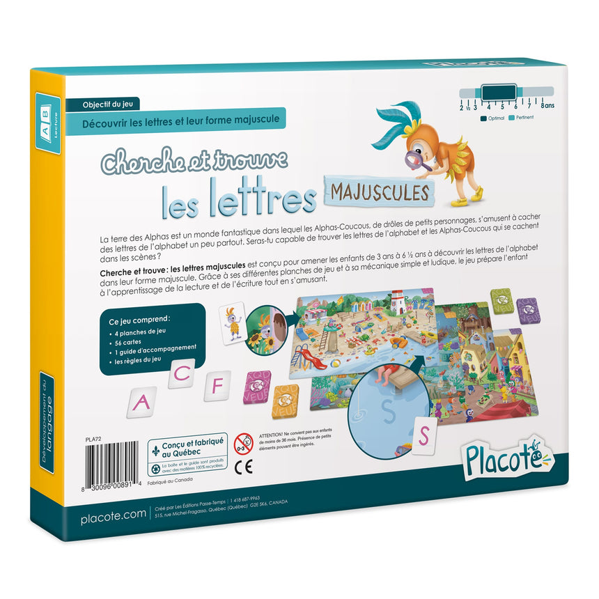 Cherche et Trouve Les Lettres Majuscules
