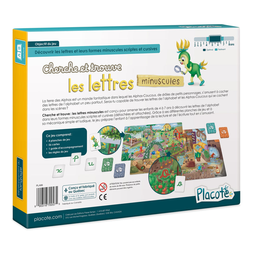 Cherche et Trouve Les Lettres Minuscules