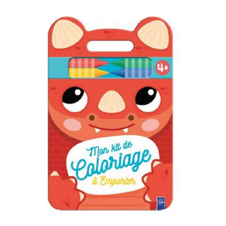 Dinos- Kit De Coloriage 4ans-Prologue-PRL-A148103-CLÉMENT