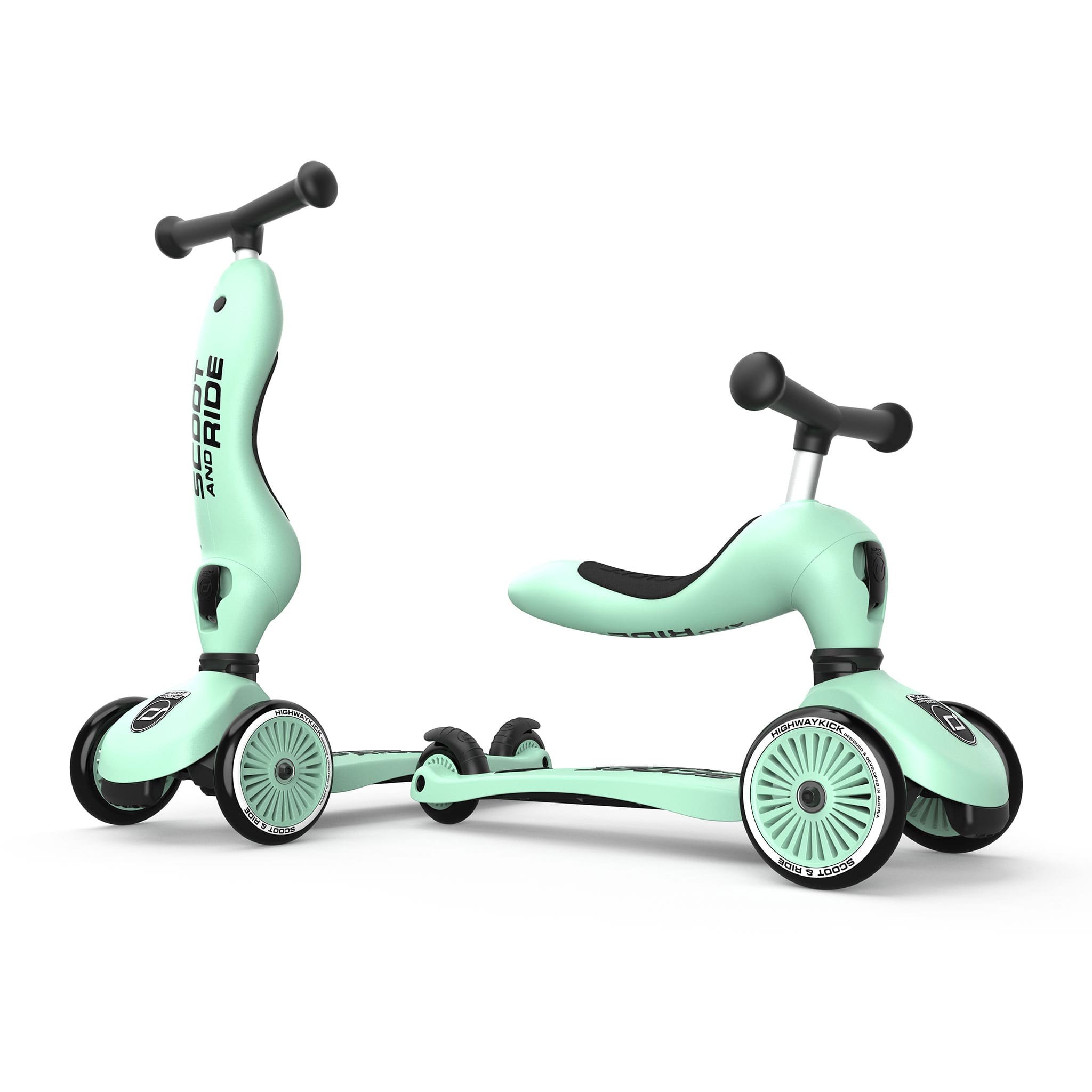 Trottinette 2-en-1 Highwaykick 1 - Kiwi - Scoot and Ride – CLÉMENT
