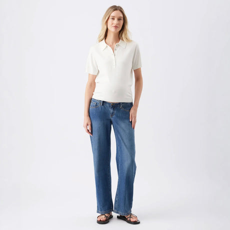 Jeans Bande Élastique Billie-Ripe-Marine-S-RIP-W3409-CLÉMENT