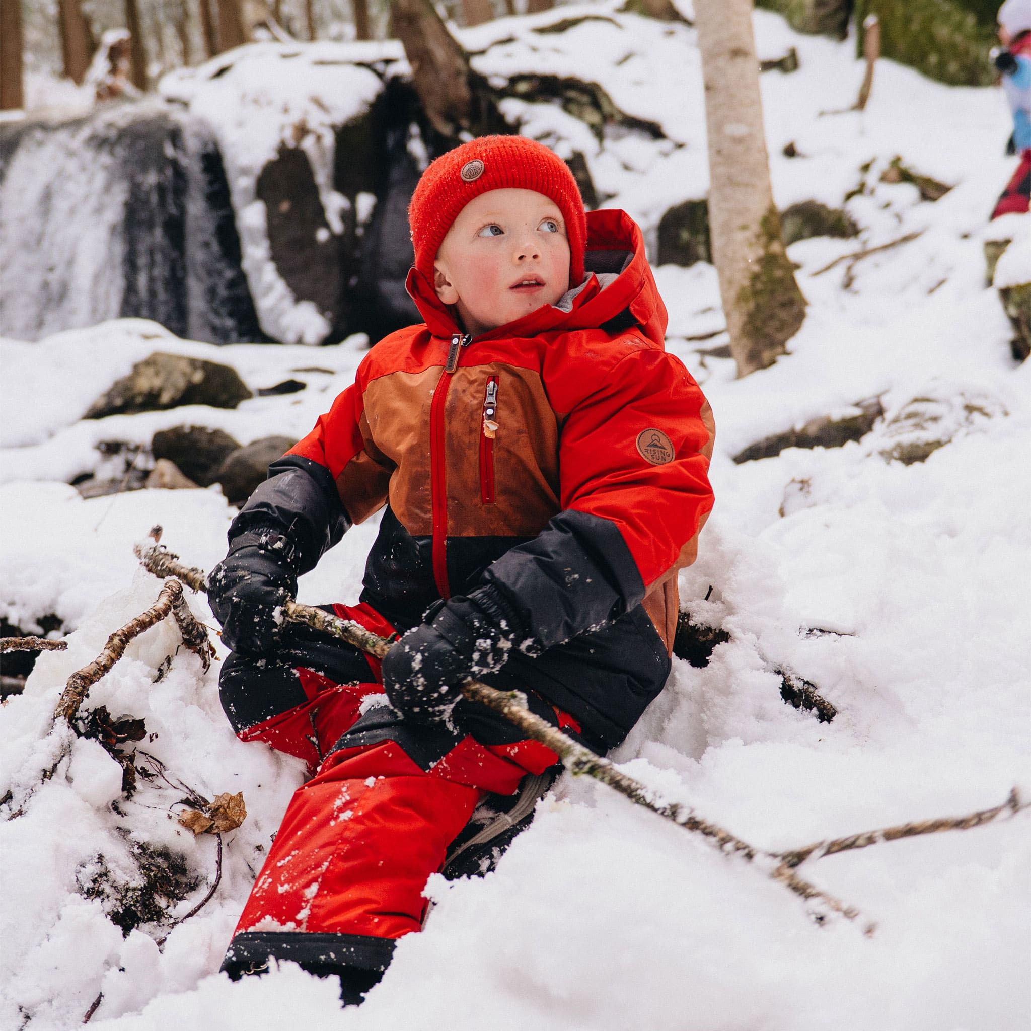 Red Colorbock Snowsuit 4-14 – CLÉMENT