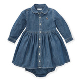 Robe Chemise Denim 6-24mois-Polo Ralph Lauren-Denim-6 m-RLA-310698860001-CLÉMENT