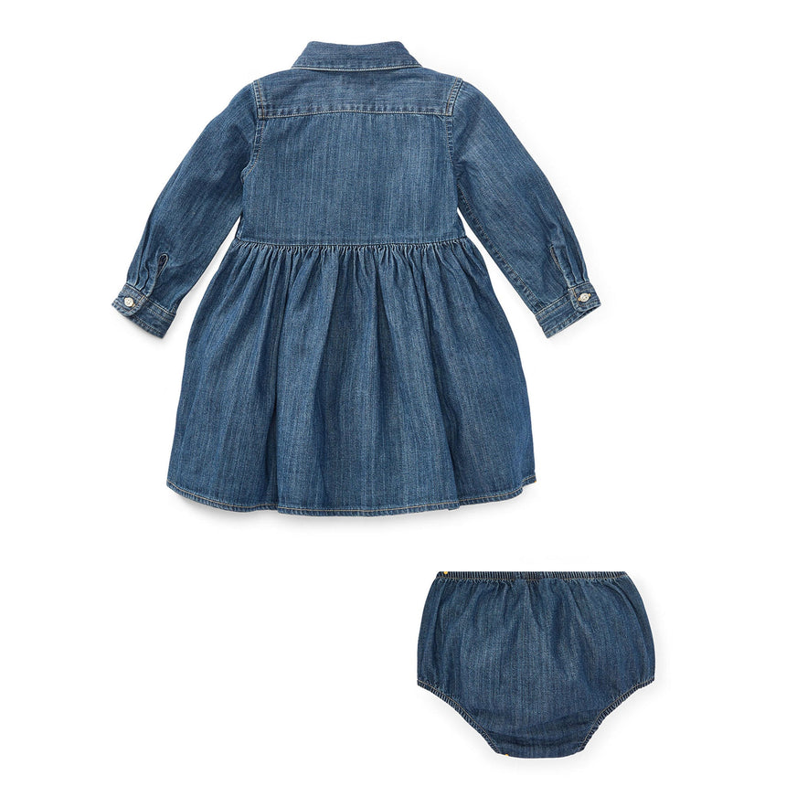 Robe Chemise Denim 6-24mois-Polo Ralph Lauren-RLA-310698860001-CLÉMENT