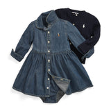Robe Chemise Denim 6-24mois-Polo Ralph Lauren-RLA-310698860001-CLÉMENT