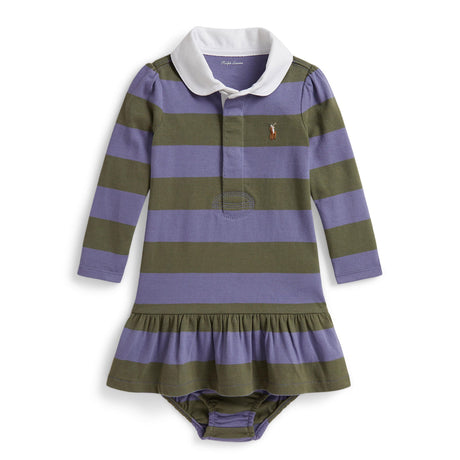 Robe Rayée Rugby 6-24mois-Polo Ralph Lauren-Mauve-6 m-RLA-310879027500-CLÉMENT