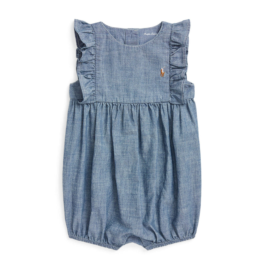Combinaison Chambray Bulle 6-24mois-Polo Ralph Lauren-Bleu-6 m-RLA-310903209003-CLÉMENT