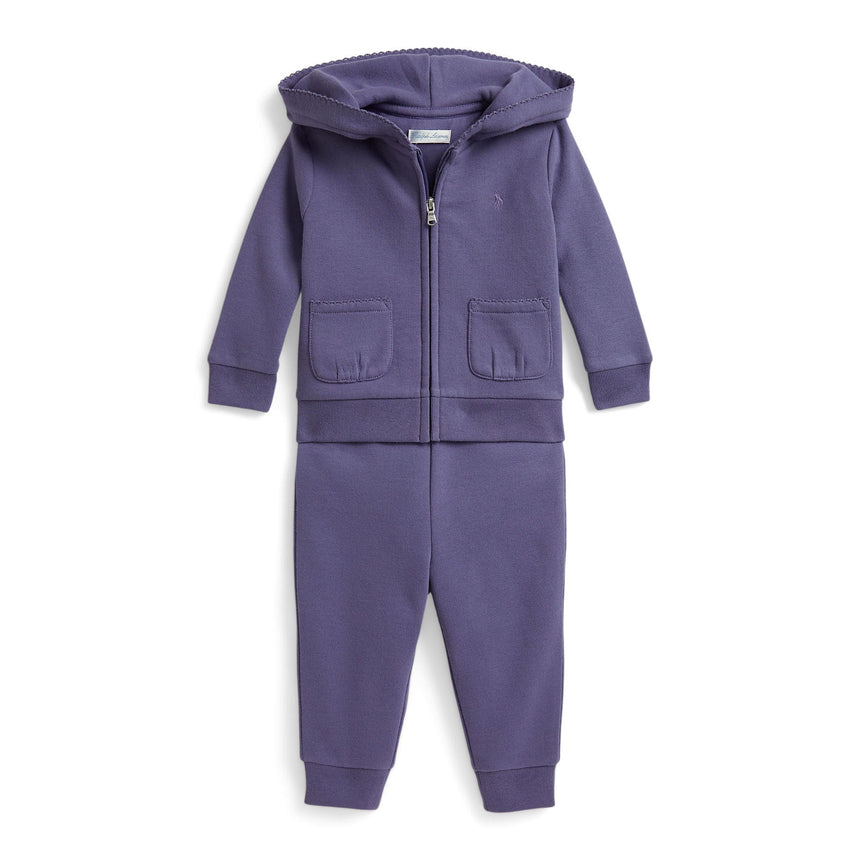 Ensemble Ouaté Magic Fleece 6-24mois-Polo Ralph Lauren-Mauve-6 m-RLA-310952365500-CLÉMENT