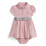 Robe Oxford 6-24mois-Polo Ralph Lauren-Rose-6 m-RLA-310A12834002-CLÉMENT
