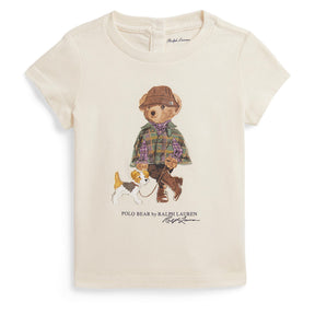 T-shirt Ours Polo 6-24mois-Polo Ralph Lauren-Ivoire-6 m-RLA-310B26296001-CLÉMENT
