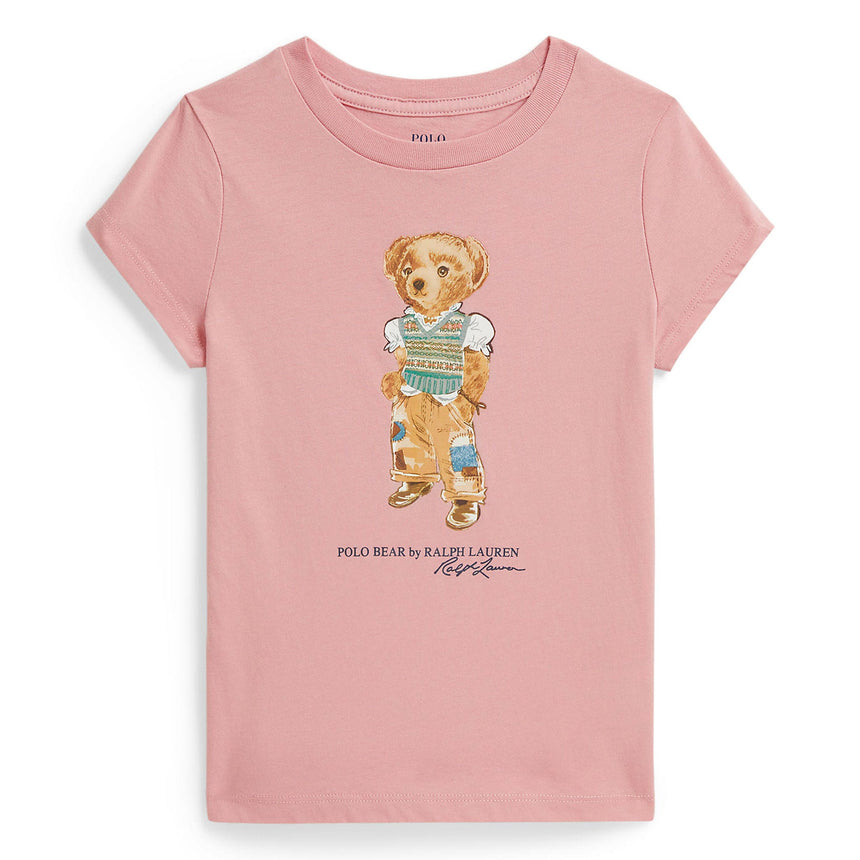 T-shirt Ours Polo 2-6ans-Polo Ralph Lauren-Rose-2-RLA-312B20033001-CLÉMENT