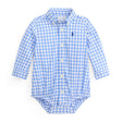 Cache-couche Chemise 6-24mois-Polo Ralph Lauren-Bleu-6 m-RLA-320B14080001-CLÉMENT