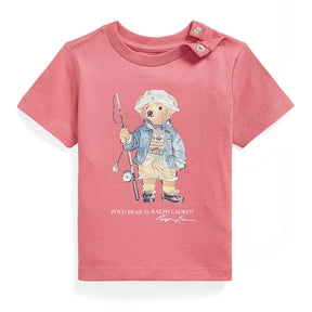 T-shirt Ours Pêche 6-24mois-Polo Ralph Lauren-Rouge-6 m-RLA-320B18890001-CLÉMENT