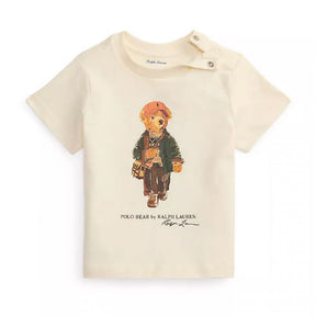 T-shirt Ours Polo 3-24mois-Polo Ralph Lauren-Ivoire-3 m-RLA-320B27298001-CLÉMENT