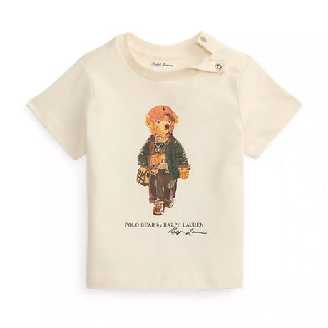 T-shirt Ours Polo 3-24mois-Polo Ralph Lauren-Ivoire-3 m-RLA-320B27298001-CLÉMENT