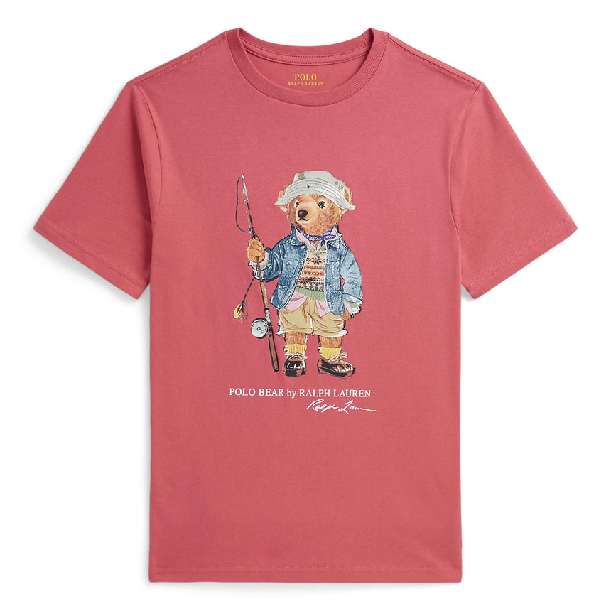 T-shirt Fishing Bear 8-16ans-Polo Ralph Lauren-Rouge-S-RLA-323B18890003-CLÉMENT