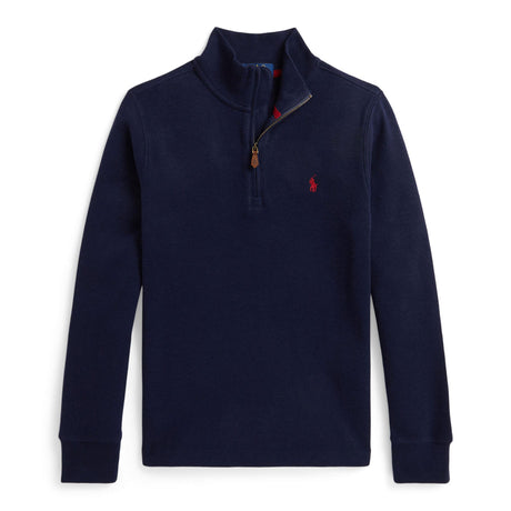 Gilet Demi Zip Côtelé 8-16ans-Polo Ralph Lauren-Marine-S-RLA-323B28079001-CLÉMENT