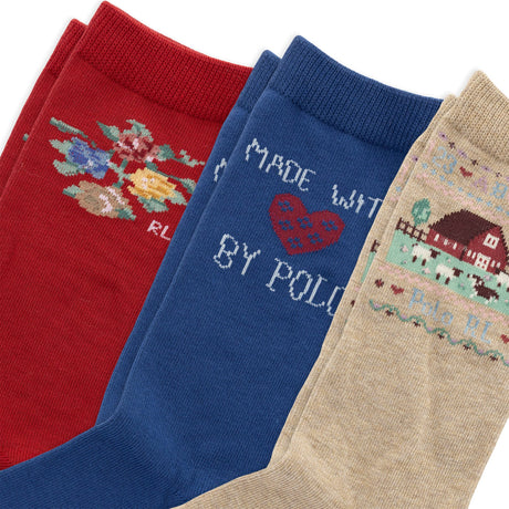 Bas (3) Polo Rl Sampler Pointures 4-11-Polo Ralph Lauren-RLB-G41431GPK-CLÉMENT