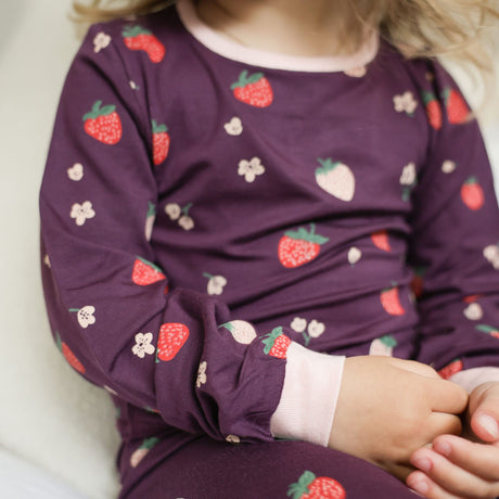 Pyjama Fraises Modal 2-14ans-Roche Ciseaux-ROO-T61178-CLÉMENT