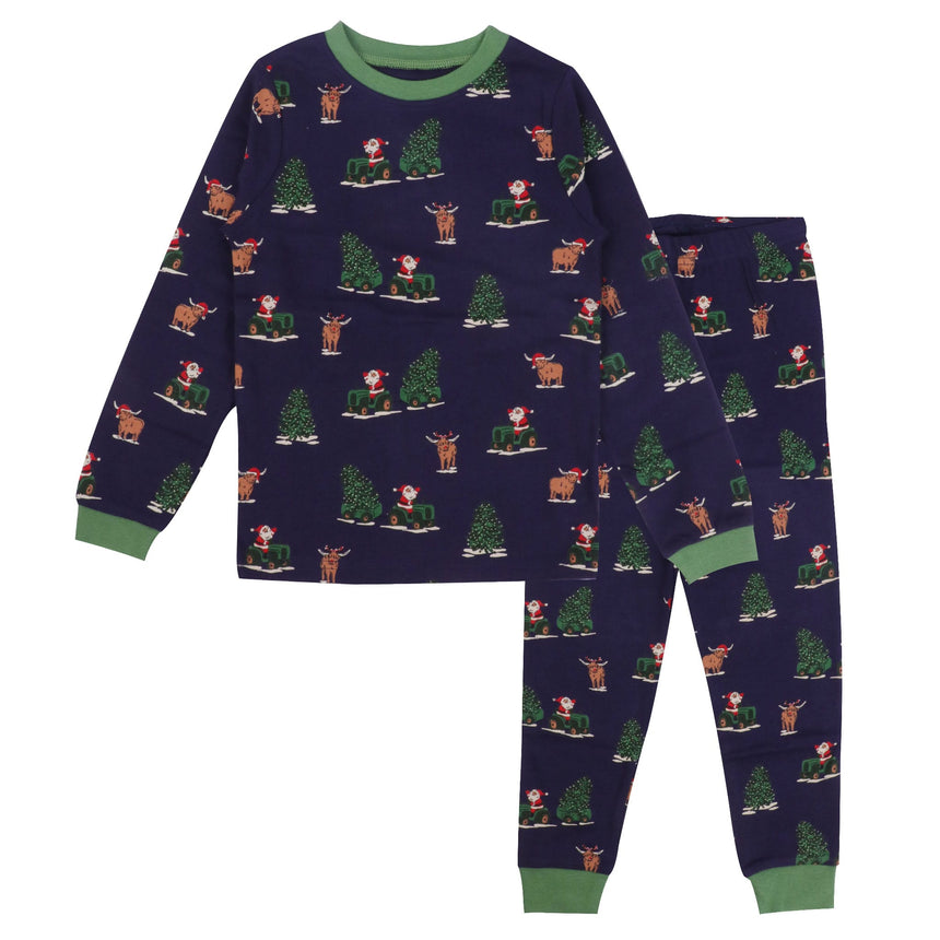 Pyjama Père Noël 2-14ans-Roche Ciseaux-Marine-2-ROO-T61308-CLÉMENT