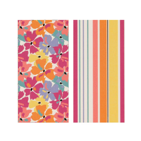 Serviettes (2) - Rayures Florales-SAFDIE & CO-SAE-79332-2S-03-CLÉMENT