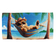 Serviette de Plage - Chat Cool-SAFDIE & CO-SAE-79403-S-04-CLÉMENT