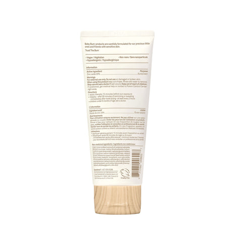 Crème Solaire Minéral Baby Bum FPS 50 - Sans Fragrance-Sunbum-SBU-35-50350-CLÉMENT