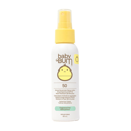 Crème Solaire Minéral Vaporisateur FPS 50 Sans Fragrance-Sunbum-SBU-35-52050-CLÉMENT